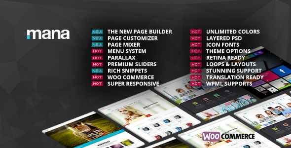 Mana v1.9.13 – Themeforest Responsive Multi-Purpose Theme