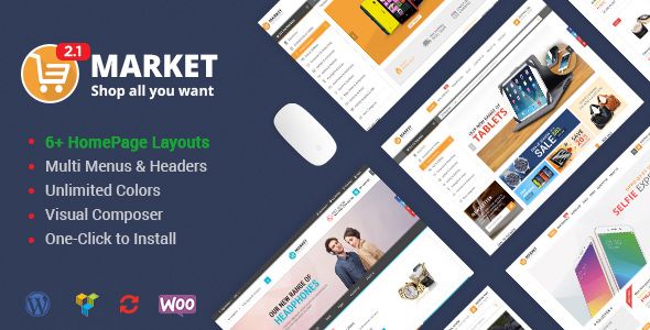 Market v2.2.1 – Shopping WooCommerce WordPress Theme