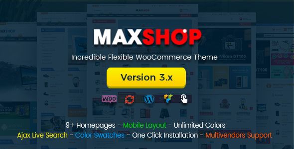 Maxshop v3.0.0 – Multi-Purpose Responsive WooCommerce Theme