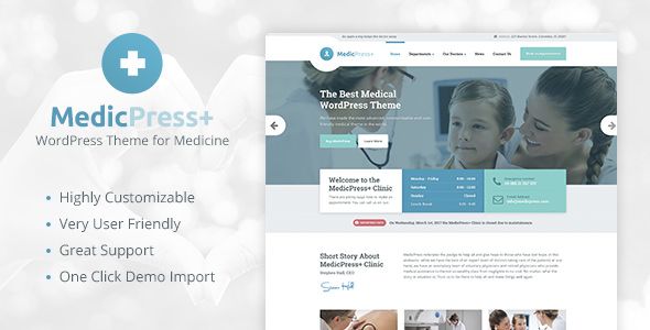 MedicPress v1.3.0 – Medical WordPress Theme for Clinics