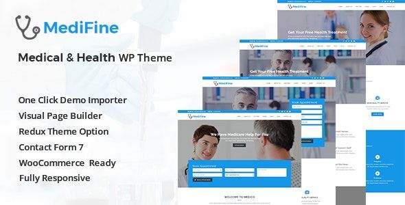 MediFine v1.0.0 - Health And Medical WordPress Theme