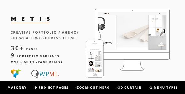 Metis v1.4.4 – Portfolio / Agency WordPress Theme