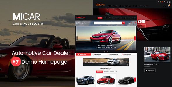 Micar v1.4 – Auto Dealer RTL WooCommerce WordPress Theme
