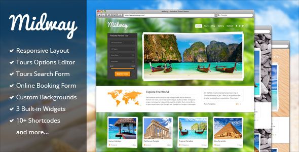 Midway v3.13 – Responsive Travel WP Theme