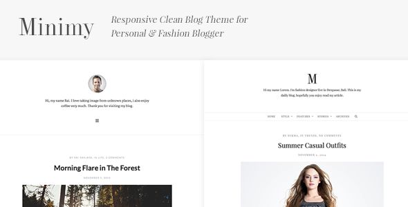 Minimy v1.1.0 – Responsive Clean Personal & Fashion Blog