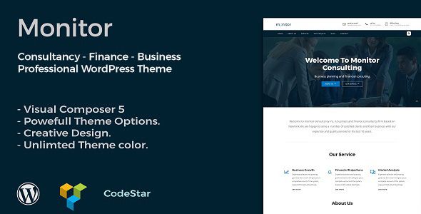 Monitor v1.0 – Consulting & Business WordPress Theme