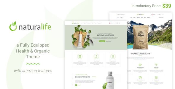 NaturaLife v1.3.1 – Health & Organic WordPress Theme