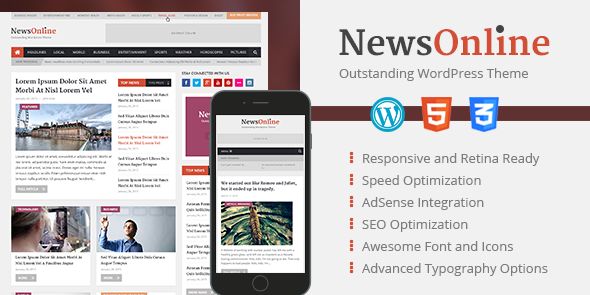 MyThemeShop – NewsOnline v1.1.9 – Professional Magazine WordPress Theme