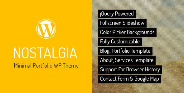 Nostalgia v7.1 – Responsive Portfolio WordPress Theme