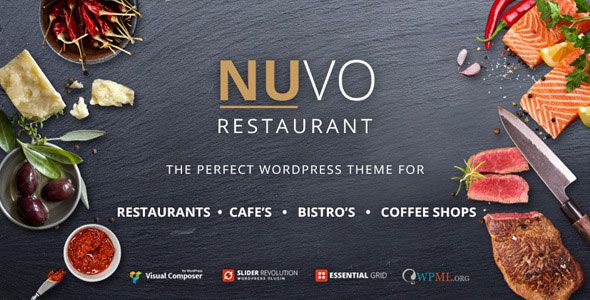 NUVO v6.1.0 – Restaurant, Cafe & Bistro WordPress Theme