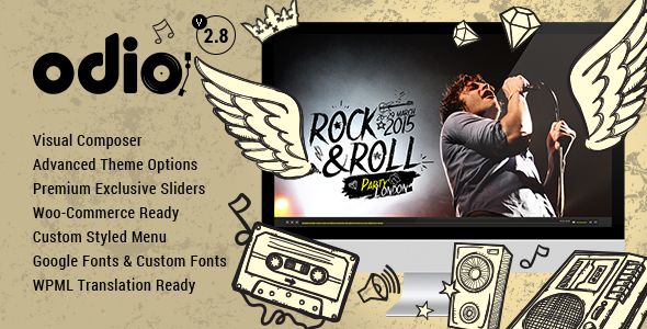 Odio v3.4 – Music WP Theme For Bands, Clubs, and Musicians