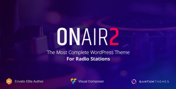 Onair2 v2.3.1 – Radio Station WordPress Theme