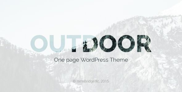 Outdoor v1.0.6 – One Page Responsive WordPress Theme