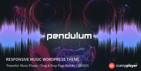 Pendulum v2.0.3 – Responsive Music Theme for Bands and Djs