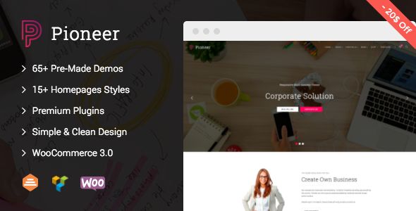 Pioneer v1.0.4 – Multi-Concept Corporate WordPress Theme