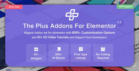 The Plus v1.4.3 – Addon For Elementor