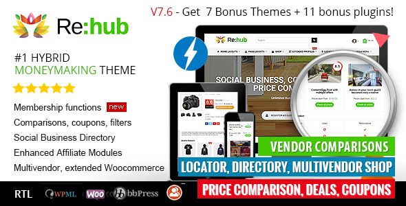 REHub v7.6.9.8 – Price Comparison, Business Community