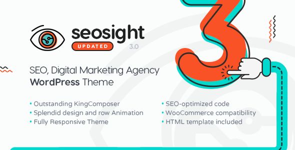 Seosight v3.3.1 – SEO Digital Marketing Agency Theme With Shop