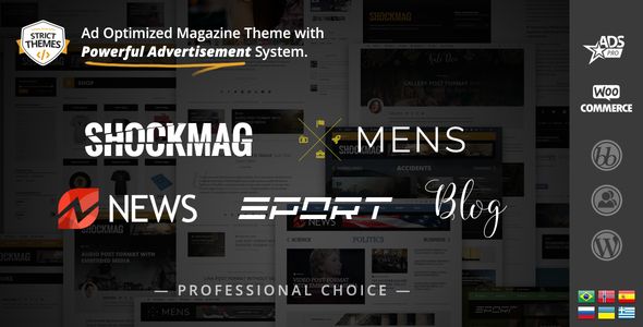 Shockmag v1.2.4 – Ad Optimized Magazine WordPress Theme