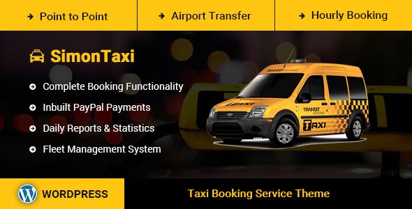 SimonTaxi – Taxi Booking WordPress Theme