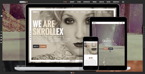 Skrollex 1.4.5 – Creative One Page Parallax