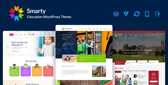 Smarty v3.0.1 – Education WordPress Theme For Kindergarten