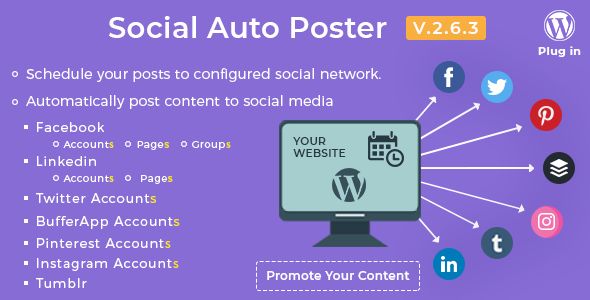 CodeCanyon – Social Auto Poster v2.6.3 – WordPress Plugin