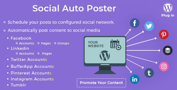 Social Auto Poster v3.0.0 - WordPress Plugin