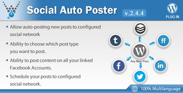 Social Auto Poster v2.4.4 – WordPress Plugin