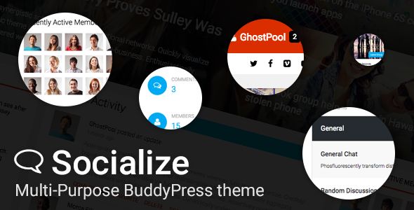 Socialize v2.19.1 – Multi-Purpose BuddyPress Theme