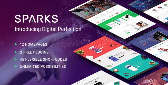 Sparks v1.1.2 – A Modern Theme for App Creators, Startups