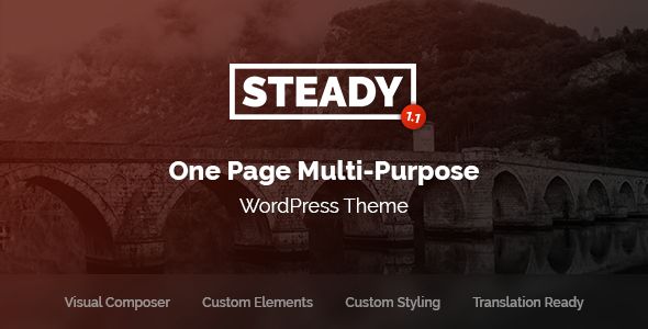 Steady v1.1 – One Page Multi-Purpose WordPress Theme