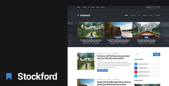 The Stockford – Responsive WordPress Blog Theme