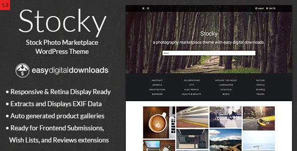 Stocky v1.4.2 – A Stock Photography Marketplace Theme