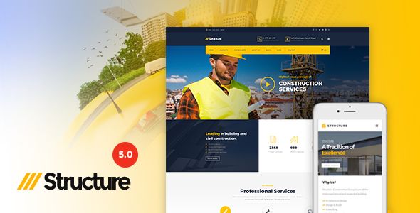 Structure v5.7.2 – Construction WordPress Theme