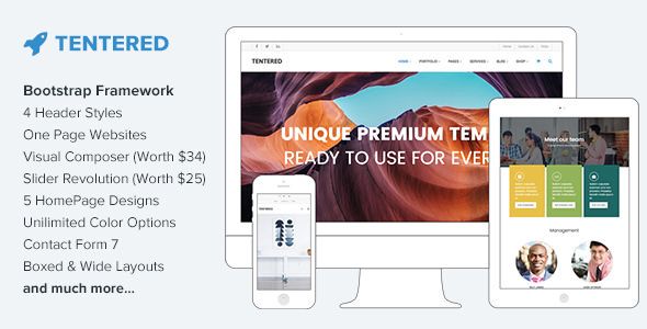 Tentered v1.4.1 – Multi Purpose WordPress Theme