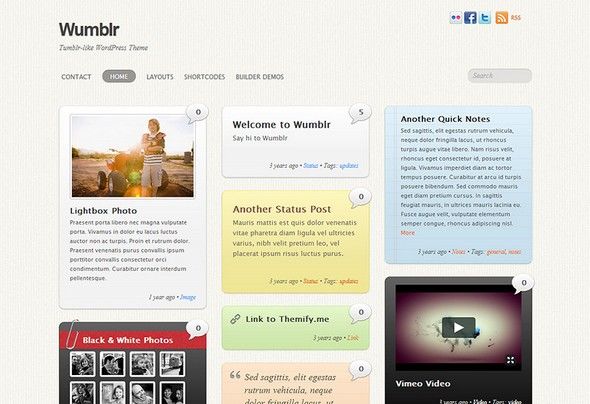 Themify – Wumblr v2.1.8 – Responsive Theme with Post Format Support