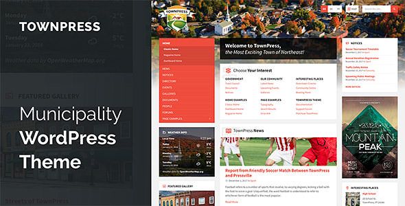 TownPress v2.0.3 – Municipality WordPress Theme
