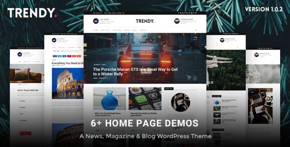 Trendy Pro – Responsive News Magazine Blog Theme
