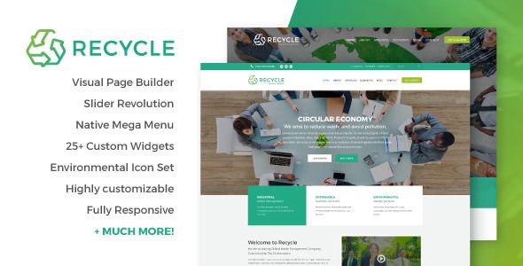 Recycle v1.7 – Environmental & Green Business Theme