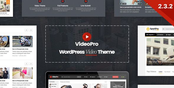 VideoPro v2.3.2.4 – Video WordPress Theme