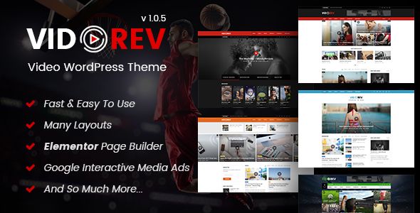 VidoRev v1.0.5 – Video WordPress Theme