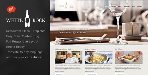 White Rock v2.0.3 – Restaurant & Winery Theme