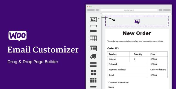 WooCommerce Email Customizer With Drag And Drop v1.5.7