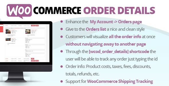 WooCommerce Order Details v1.6