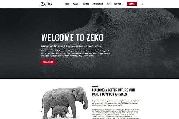 CreativeMarket – Zeko v1.0.9 – Non-Profit WordPress Theme