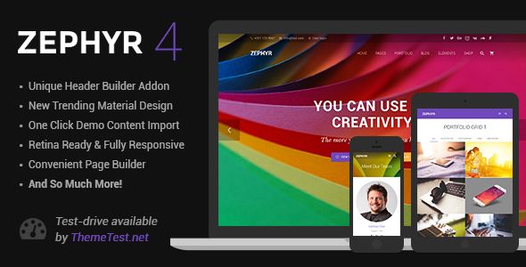 Zephyr v5.0 – Material Design Theme