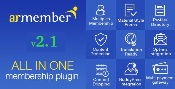 ARMember v2.0.1 – WordPress Membership Plugin