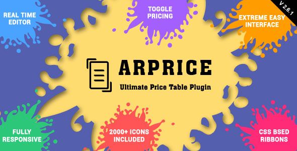 ARPrice v2.6.1 – Ultimate Compare Pricing table plugin