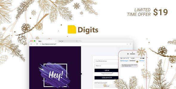 Digits v6.3.1 – WordPress Mobile Number Signup And Login